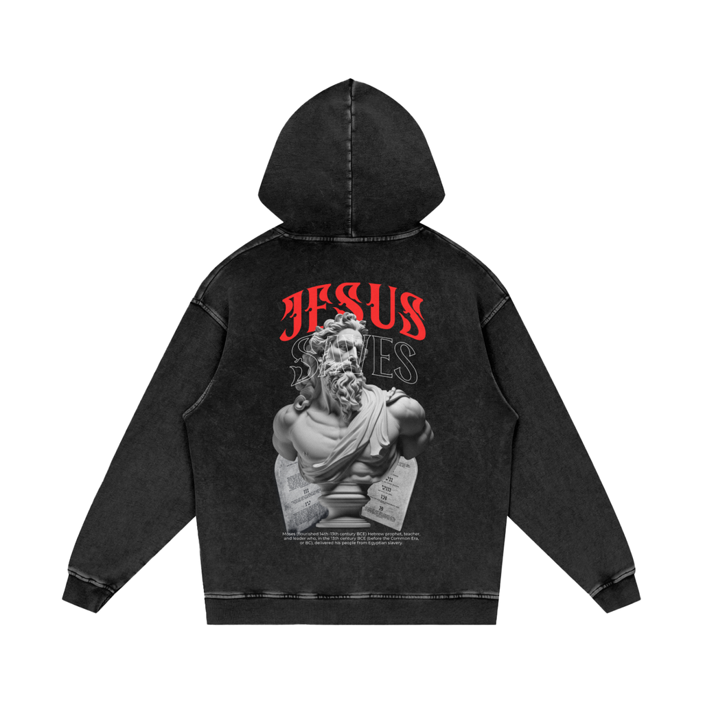 Jesus Saves Washed Hoodie