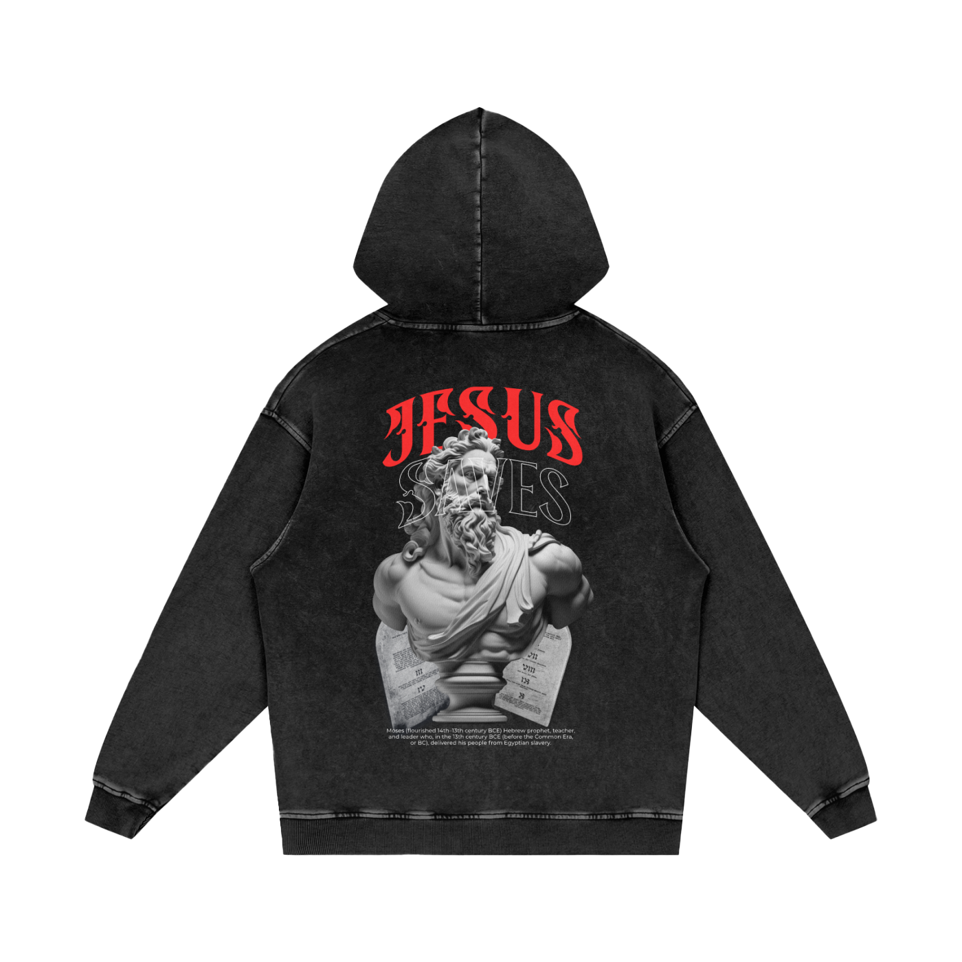 Jesus Saves Washed Hoodie